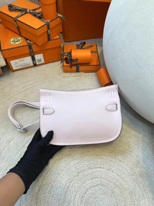 70ae1de14a4252f Handmade Hermes Jypsiere Mini 23CM 09 Mauve Pale Evercolor Silver Hardware