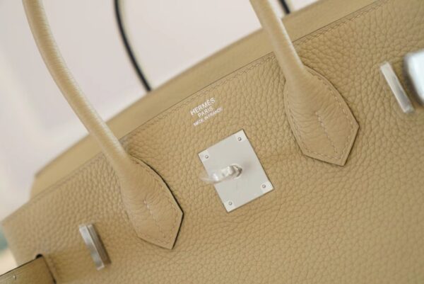 70b3a4cf304f621 Full Handmade S2 Gris Trench Togo Leather Birkin30CM Silver Hardware