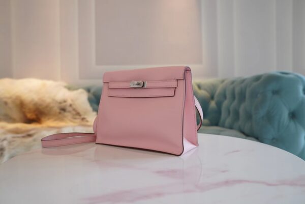 71c6d1dd7a4cf93 God Factory Bags Hermes Kelly Danse 22CM 3Q Rose Sakura Swift Leather Silver Hardware