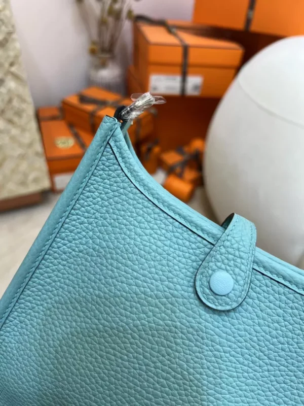 71da3d9c0cebaf6-jpg USA Los Angeles Evelyne Mini 16CM 3P Blue Atoll Clemence Leather Silver Hardware