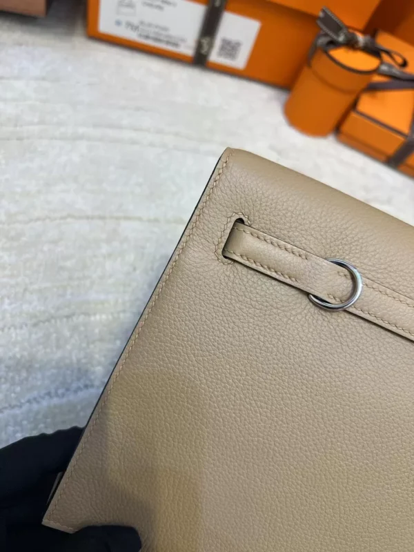 747880c95c9cfa3-jpg UK London Hermes 0M Chai Kelly Danse 22CM Evercolor Silver Hardware