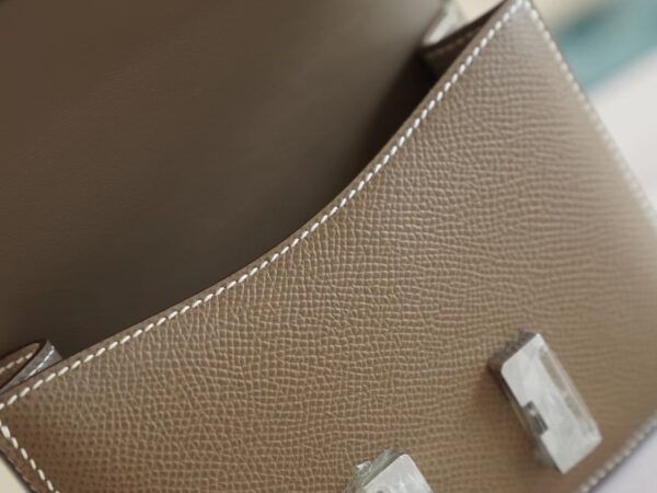749697f46b18672 God Factory Bags Hermes C18 Gris Etoupe Epsom Leather Constance14cm Silver Hardware