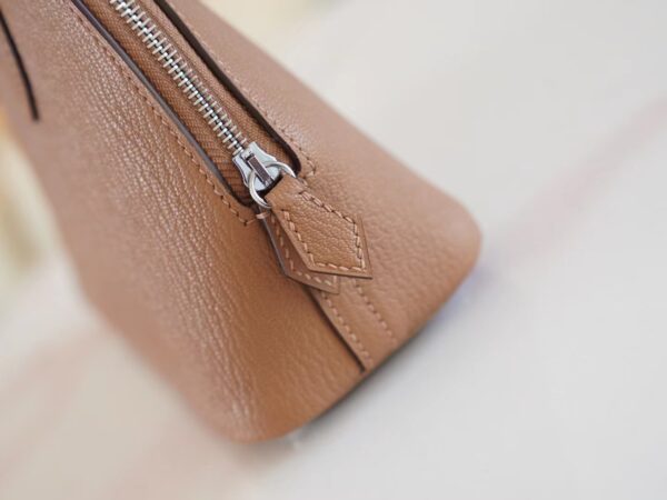 74df9e4c1e8f533 Stock God Factory Bags Factory Hermes 2J Quebracho Chevre Leather Mini Bolide18CM Silver Hardware