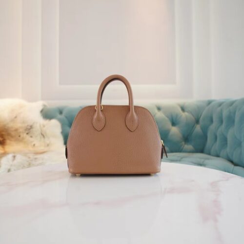 New Arrival God Factory Bags Hermes Mini Bolide18CM 2J Quebracho Chevre Leather Gold Hardware