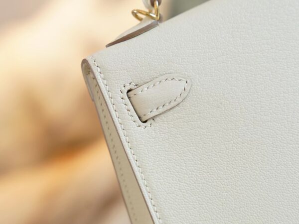761d20a2c554005 God Factory Bags Hermes Chevre Leather Mini Kelly 19CM 0T Mushroom Gold Hardware