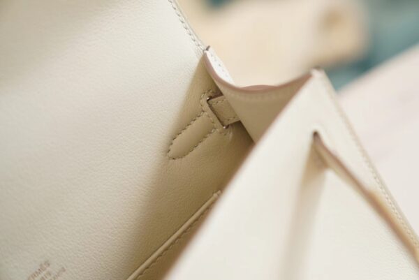 76aad20ee537c07 God Factory Bags Hermes Kelly Pochette22cm CK10 Craie Swift Leather Gold Hardware