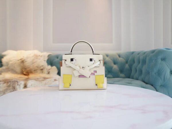 76c9f7f01e0783f Wholesale Hermes I2 Nata Epsom Leather Kelly Doll Picto Tote Bag Silver Hardware