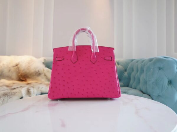 77d9ab8178f36f6 God Factory Bags Hermes Birkin Bag25CM E5 Rose Tyrien South Africa KK Ostrich Skin