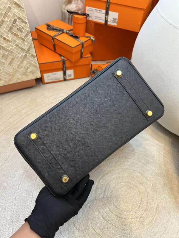 78780e37ca796a2 Taiwan Hermes Birkin 30CM Epsom Leather 89 Noir Gold Hardware