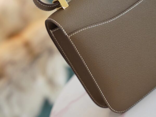 7a72b79fdf0b92c God Factory Bags Factory Hermes Constance 24CM CK18 Etoupe Epsom Gold Hardware