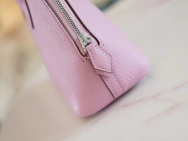 7b630eb3b31b604 God Factory Bags Factory Hermes X9 Mauve Sylyestre Chevre Leather Mini Bolide18CM Silver Hardware