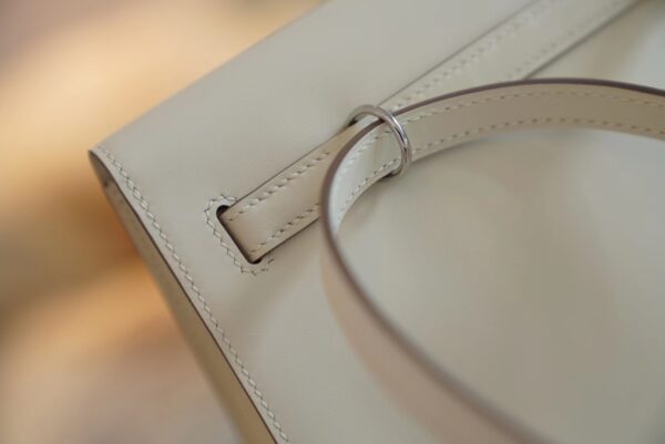 7ba68ebd8592d30 God Factory Bags Hermes Kelly Danse 22CM CK10 Craie Jonathan Leather Silver Hardware