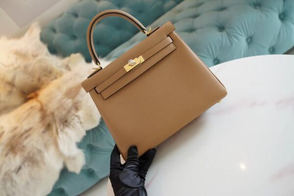 7c2baa12d933a08 Sale God Factory Bags Hermes 0M Chai Togo Leather Kelly 25CM Tote Bag Gold Hardware