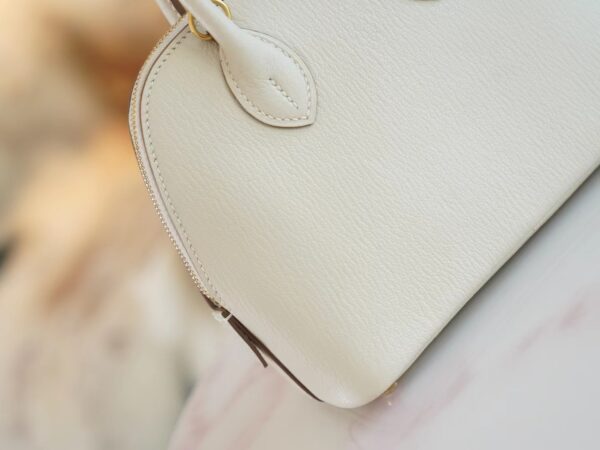 7c2ca6ee9a46de6 Fashion God Factory Bags Hermes Mini Bolide18CM C10 Craie Chevre Leather Gold Hardware
