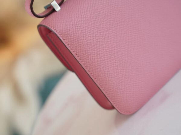 7cbb67cd5311b47 Sale God Factory Bags Factory Hermes Constance14cm Rose Sakura Epsom Leather Silver Hardware
