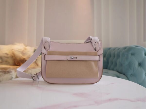 7d5342414e72f8b-1 God Factory Bags Hermes Jypsiere Mini 09 Mauve Pale Evercolor Leather Silver Hardware
