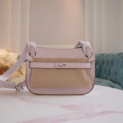 God Factory Bags Hermes Jypsiere Mini 09 Mauve Pale Evercolor Leather Silver Hardware