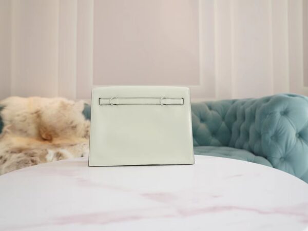 7db125832e85fd2 God Factory Bags Hermes Kelly Danse Bag 0S Vert Fizz Swift Leather Silver Hardware