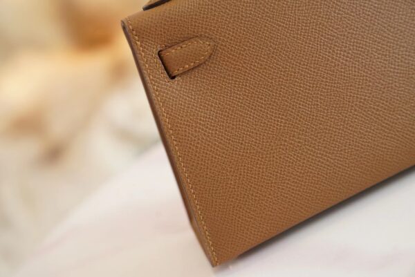 7dc87f679f5a9fb God Factory Bags Factory Hermes 3G Alezan Mini Kelly19CM Epsom Leather Gold Hardware