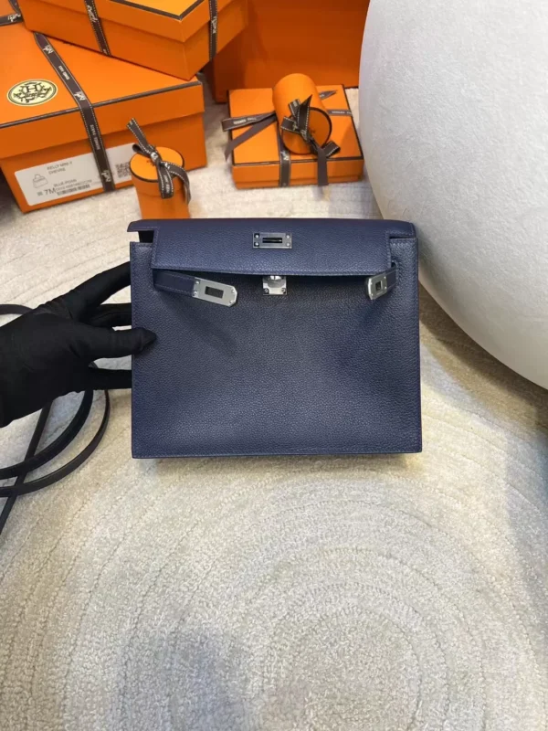7f1656503b52aff-jpg-1 USA Washington Hermes Kelly Danse 22 Evercolor 2Z Blue Nuit Silver Hardware