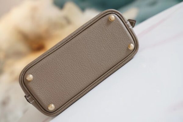 801864b1d82cc34 Wholesale Hermes Chevre Leather Mini Bolide 18CM CK18 Etoupe Gold Hardware