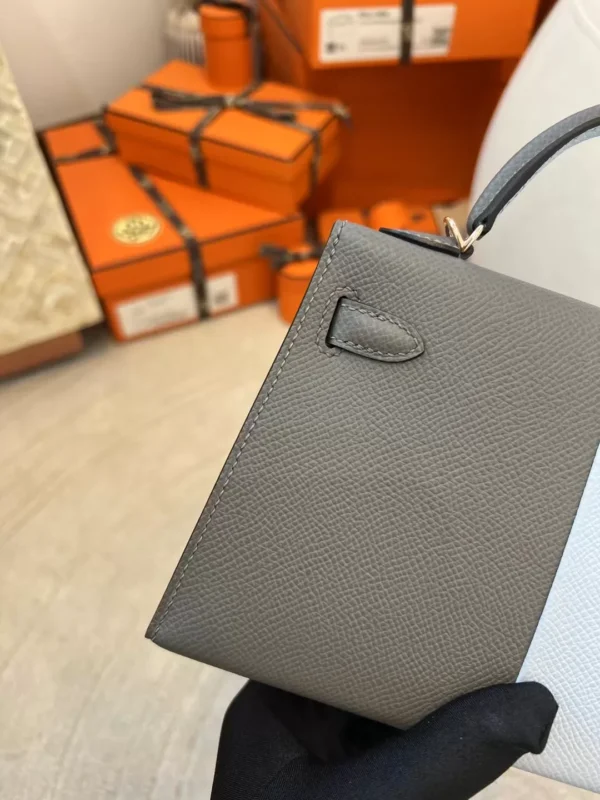 805ffe95f359521-jpg USA Washington Hermes Epsom Mini Kelly 19CM 0L Gris Meyer/ T0 Blue Brume Gold Hardware