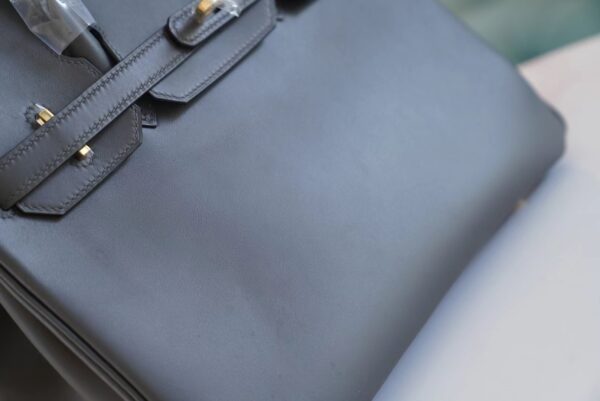 81418fa17ebdebd Full Handmade Hermes Birkin Bag30CM 88 Gris Graphite Jonathan Leather Gold Hardware