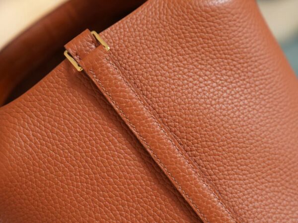 81ba8e86fdb4a1e God Factory Bags Factory Hermes 36 Brique Clemence Leather Picotin18CM Touch Gold Hardware