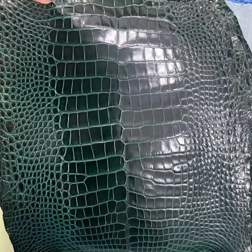 New Arrival Hermes Shiny Alligator Crocodile 6O Vert Cypres