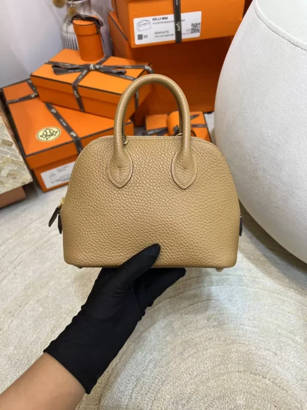8209b381980f697-jpg Hermes Mini Bolide 18CM 0M Chai TC Leather Gold Hardware