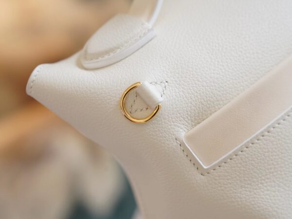 824966d76ffd62b Full Handmade Hermes 01 Blanc & I2 Nata Evercolor Mini Kelly 24/24 Gold Hardware