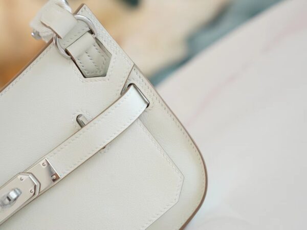 8264f8d521bb798 Hermes Factory Jypsiere Mini 23CM Swift 0T Mushroom Silver Hardware