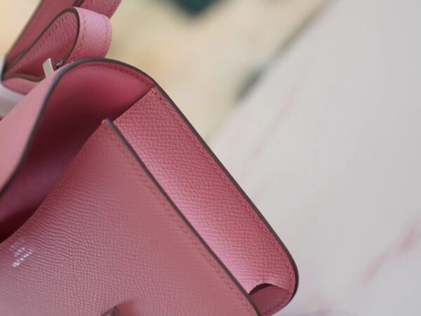 82fbb132928af41 Sale God Factory Bags Factory Hermes Constance14cm Rose Sakura Epsom Leather Silver Hardware