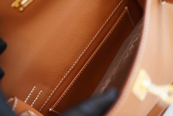 834cc8a6b4cd68e Sale Hermes Kelly Danse22CM CK37 Gold Evercolor Leather Shoulder Bag