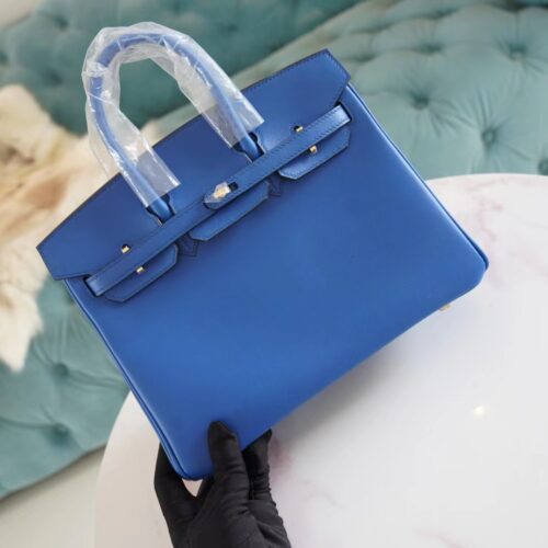 God Factory Bags Hermes 71 Blue France Jonathan Leather Birkin25CM Gold Hardware