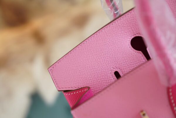 84208ef3d24e30f God Factory Bags Hermes 1Q Rose Confetti/E5 Rose Tyrien Epsom Leather Birkin30CM