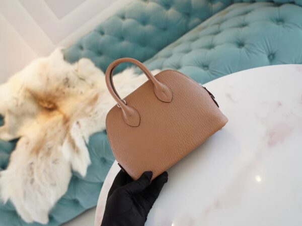 842c546ae6dfa87 Stock God Factory Bags Factory Hermes 2J Quebracho Chevre Leather Mini Bolide18CM Silver Hardware