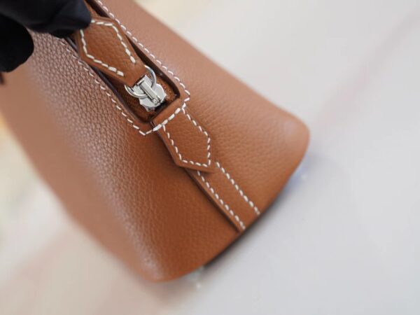 86a5dbcbb88b38e Discount God Factory Bags Hermes CK37 Gold Evercolor Leather Mini Bolide18CM Silver Hardware