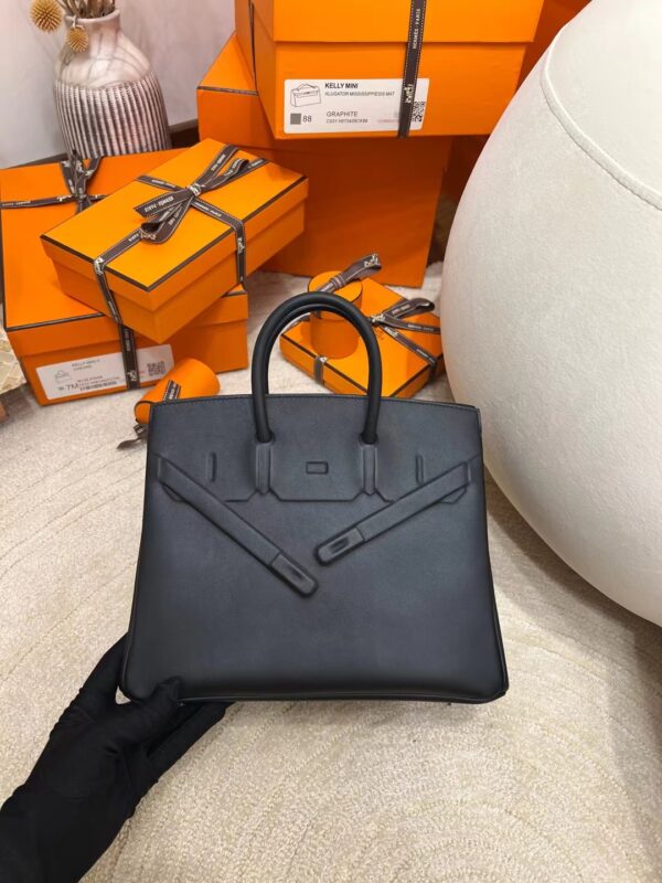 86f6f9be7041979 USA Washington Hermes Birkin Shadow 25CM Swift 89 Noir Silver Hardware