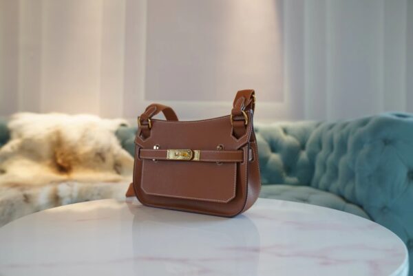 8741248c9541d98 Fashion Hermes CK37 Gold Jypsiere Mini Evercolor Leather Gold Hardware