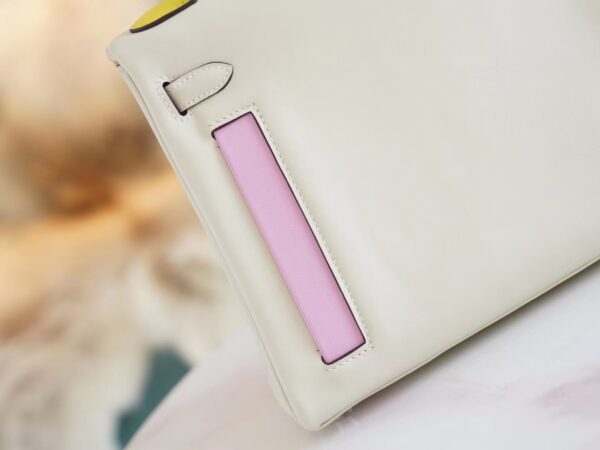 876333ce825809e New God Factory Bags Factory Hermes Kelly25CM Colormatic Craie Swift Leather Silver Hardware