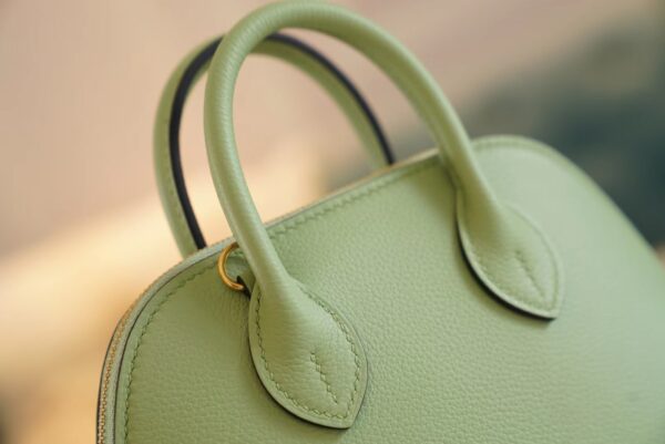 8888384d9d1a24c God Factory Bags Hermes Mini Bolide18CM 3I Vert Criquet Evercolor Leather Gold Hardware