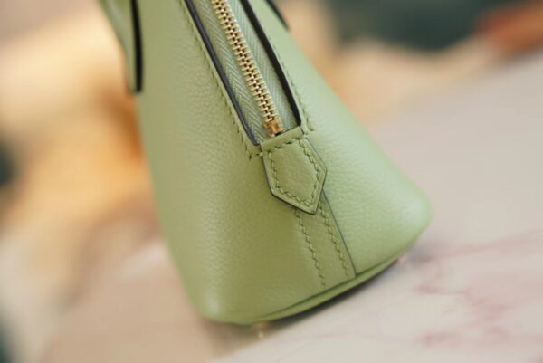 88f2999e910768d God Factory Bags Hermes Mini Bolide18CM 3I Vert Criquet Evercolor Leather Gold Hardware