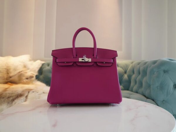 891d6266d5bef61-1 God Factory Bags Hermes L3 Rose Purple Togo Birkin 25CM Tote Bag Silver Hardware