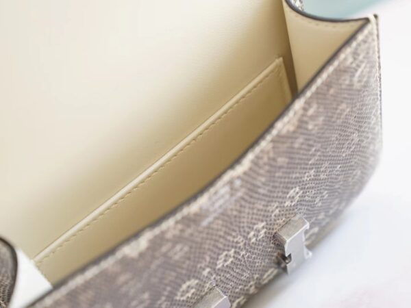 8981dee827e41ff Full Handmade God Factory Bags Hermes Constance14cm Ombre Lizard Skin Silver Hardware