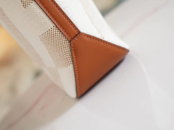 89bf25b74ff599f Lcmode Factory Hermes CK37 Gold H en Biais27 Canvas/Swift Leather Tote Bag