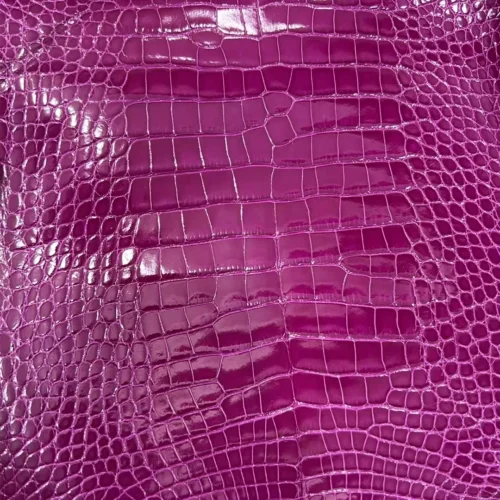 Hermes Bag Special Order J5 Rose Scheherazade Shiny Alligator Crocodile Leather