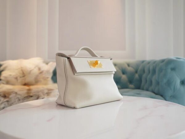 8d18164b9658122 Wholesale Hermes 8L Beton Mini Kelly 2424 Evercolor Leather Gold Hardware