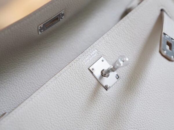 8d2be5df6b4fa0f God Factory Bags Factory Hermes CK80 Gris Pearl Kelly Danse 22CM Evercolor Leather Silver Hardware