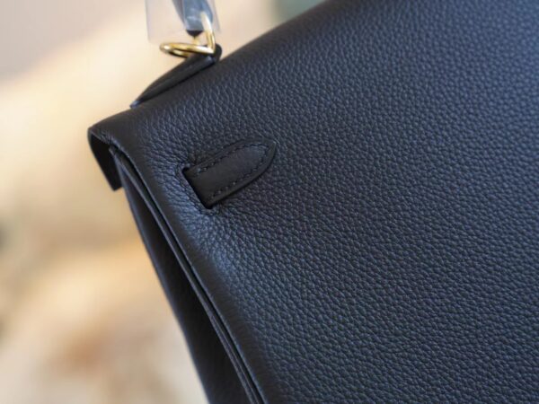 8dc5d4731e5c5a0 Full Handmade Hermes CK89 Nior Togo Leather Kelly 25CM Gold Hardware